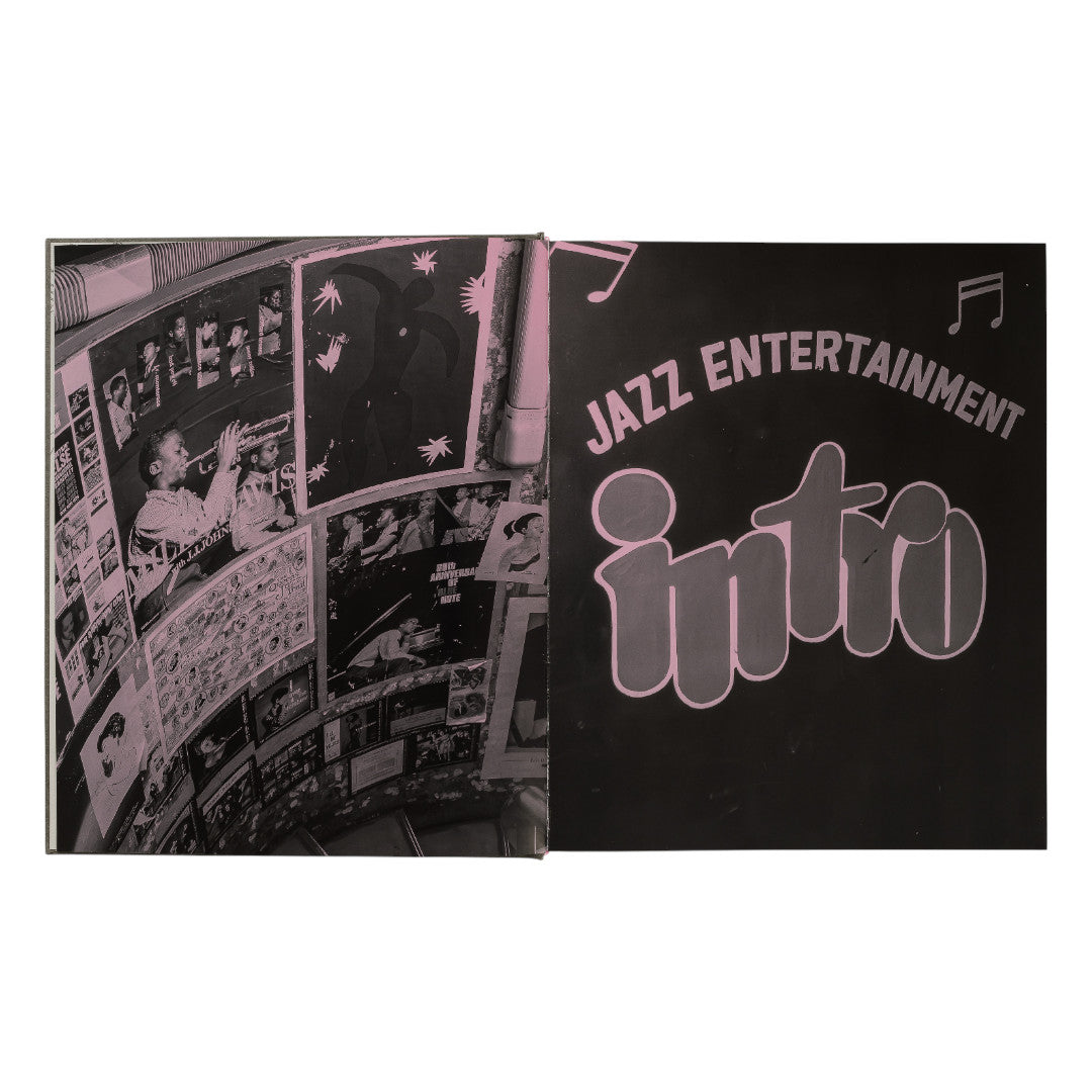 Album cover with black and white collage on left and 'Jazz Entertainment Intro' text on right