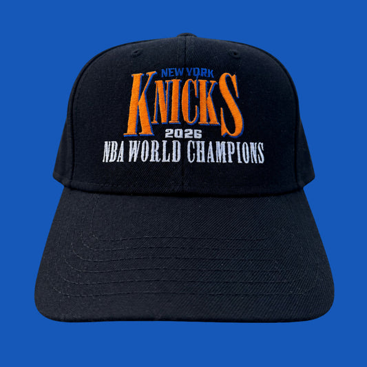 New York Knicks 2026 World Champions Baseball Snapback